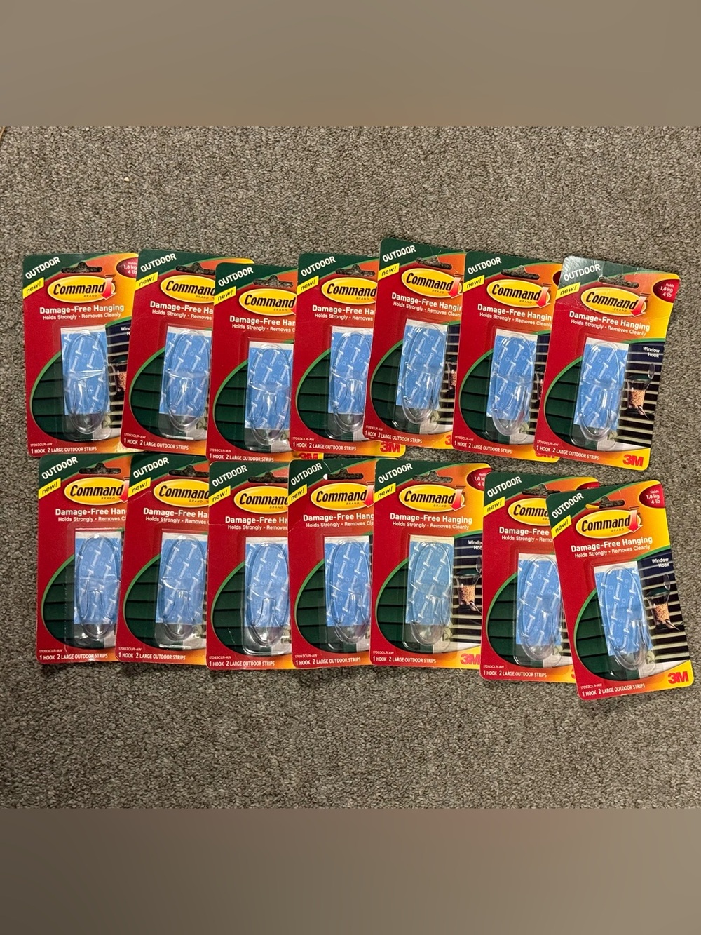 14 Command Outdoor Damage-Free Hanging Hooks NIB